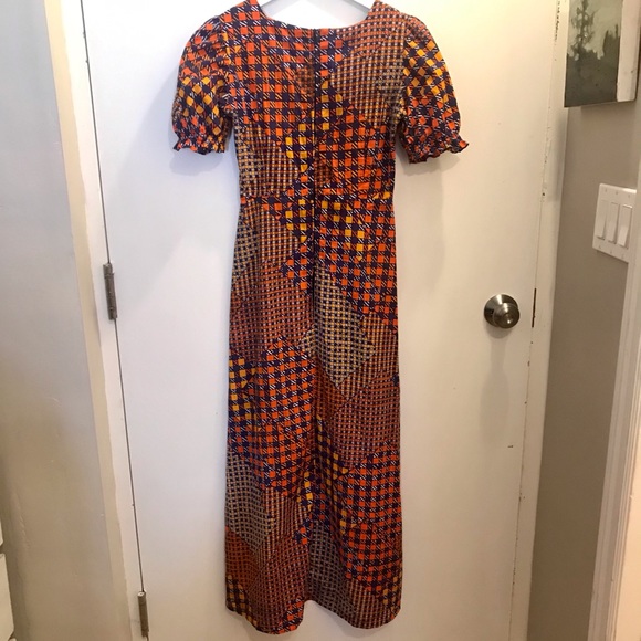 Divina of Switzerland vintage smocked maxi dress - Picture 4 of 6